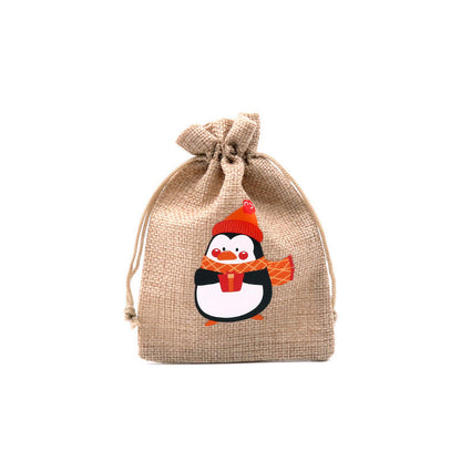 🎄⛄ Weihnachtliche Jute-Geschenkbeutel mit Kordelzug--Lose Süßigkeiten und Geschenke in Sekunden ordentlich verpackt 🎁🎄