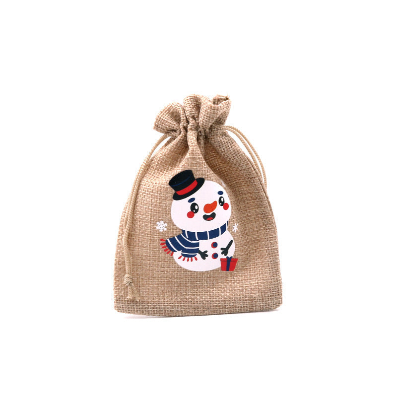 🎄⛄ Weihnachtliche Jute-Geschenkbeutel mit Kordelzug--Lose Süßigkeiten und Geschenke in Sekunden ordentlich verpackt 🎁🎄