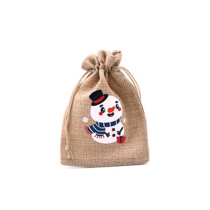 🎄⛄ Weihnachtliche Jute-Geschenkbeutel mit Kordelzug--Lose Süßigkeiten und Geschenke in Sekunden ordentlich verpackt 🎁🎄