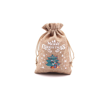 🎄⛄ Weihnachtliche Jute-Geschenkbeutel mit Kordelzug--Lose Süßigkeiten und Geschenke in Sekunden ordentlich verpackt 🎁🎄