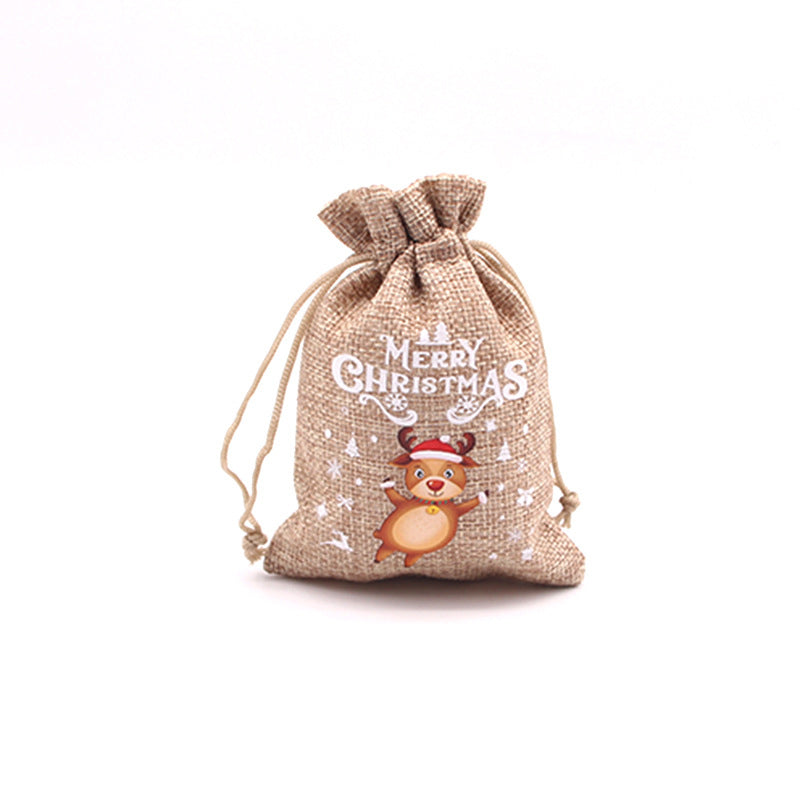 🎄⛄ Weihnachtliche Jute-Geschenkbeutel mit Kordelzug--Lose Süßigkeiten und Geschenke in Sekunden ordentlich verpackt 🎁🎄