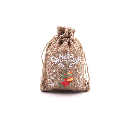 🎄⛄ Weihnachtliche Jute-Geschenkbeutel mit Kordelzug--Lose Süßigkeiten und Geschenke in Sekunden ordentlich verpackt 🎁🎄
