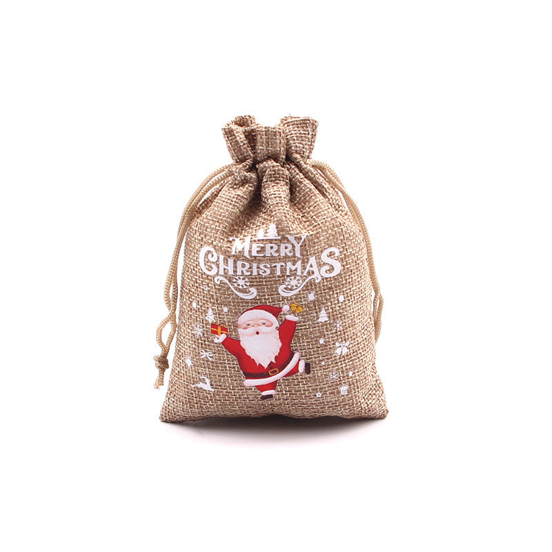 🎄⛄ Weihnachtliche Jute-Geschenkbeutel mit Kordelzug--Lose Süßigkeiten und Geschenke in Sekunden ordentlich verpackt 🎁🎄
