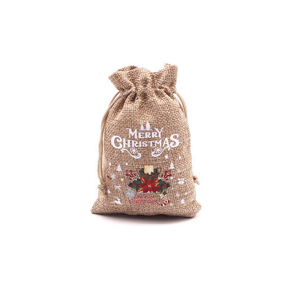 🎄⛄ Weihnachtliche Jute-Geschenkbeutel mit Kordelzug--Lose Süßigkeiten und Geschenke in Sekunden ordentlich verpackt 🎁🎄