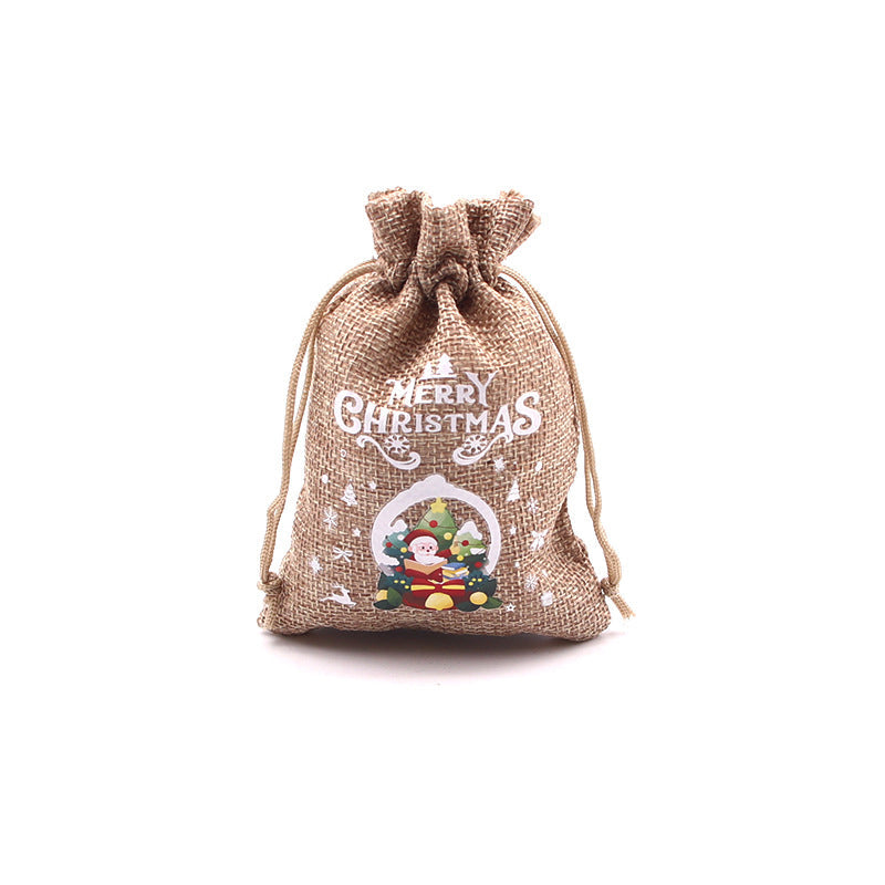 🎄⛄ Weihnachtliche Jute-Geschenkbeutel mit Kordelzug--Lose Süßigkeiten und Geschenke in Sekunden ordentlich verpackt 🎁🎄