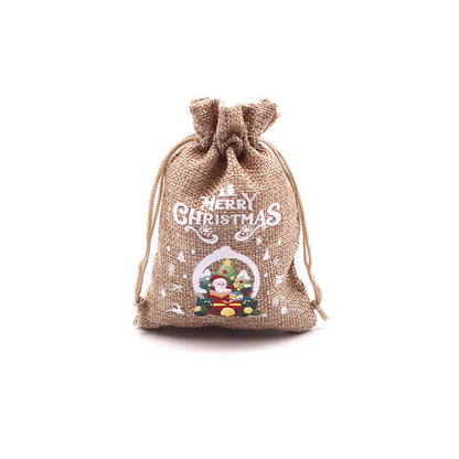 🎄⛄ Weihnachtliche Jute-Geschenkbeutel mit Kordelzug--Lose Süßigkeiten und Geschenke in Sekunden ordentlich verpackt 🎁🎄