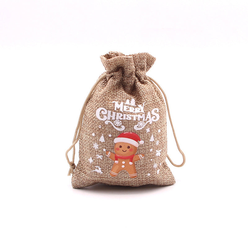 🎄⛄ Weihnachtliche Jute-Geschenkbeutel mit Kordelzug--Lose Süßigkeiten und Geschenke in Sekunden ordentlich verpackt 🎁🎄