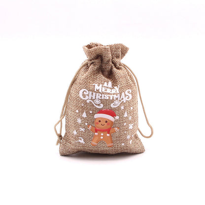 🎄⛄ Weihnachtliche Jute-Geschenkbeutel mit Kordelzug--Lose Süßigkeiten und Geschenke in Sekunden ordentlich verpackt 🎁🎄