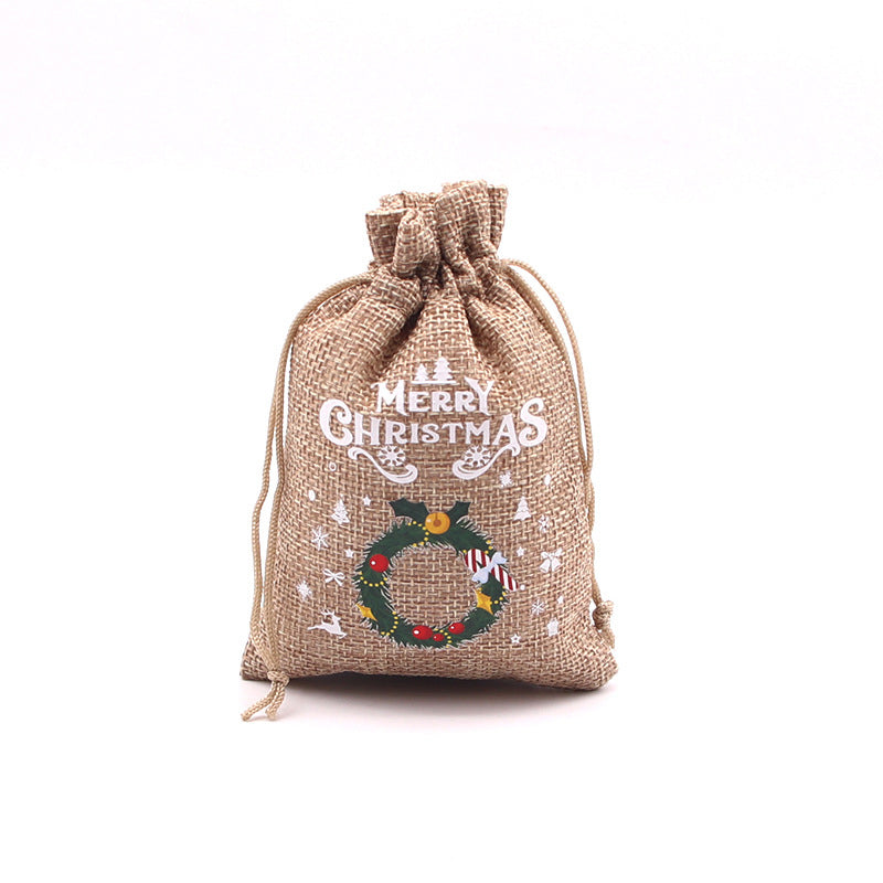 🎄⛄ Weihnachtliche Jute-Geschenkbeutel mit Kordelzug--Lose Süßigkeiten und Geschenke in Sekunden ordentlich verpackt 🎁🎄