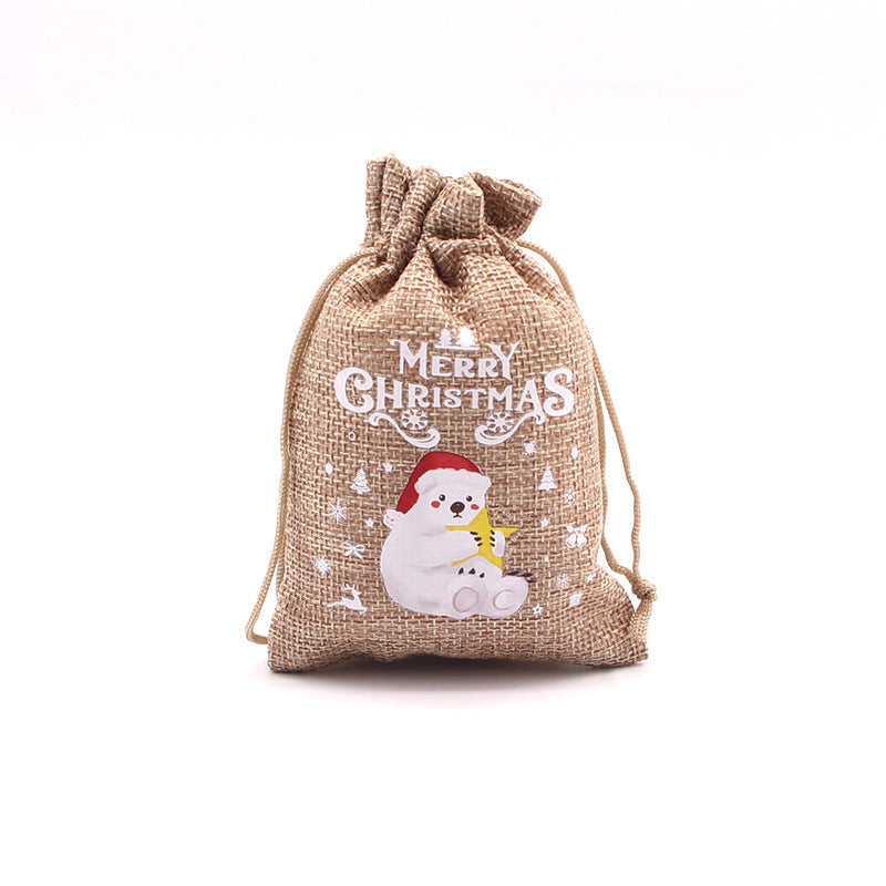 🎄⛄ Weihnachtliche Jute-Geschenkbeutel mit Kordelzug--Lose Süßigkeiten und Geschenke in Sekunden ordentlich verpackt 🎁🎄