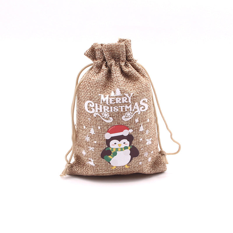 🎄⛄ Weihnachtliche Jute-Geschenkbeutel mit Kordelzug--Lose Süßigkeiten und Geschenke in Sekunden ordentlich verpackt 🎁🎄