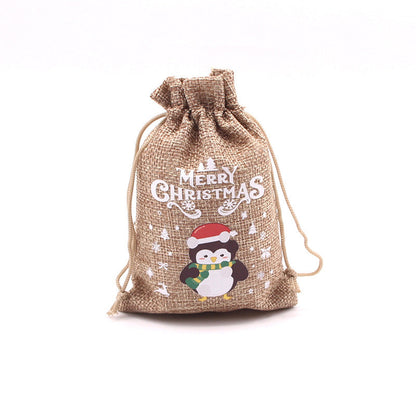 🎄⛄ Weihnachtliche Jute-Geschenkbeutel mit Kordelzug--Lose Süßigkeiten und Geschenke in Sekunden ordentlich verpackt 🎁🎄