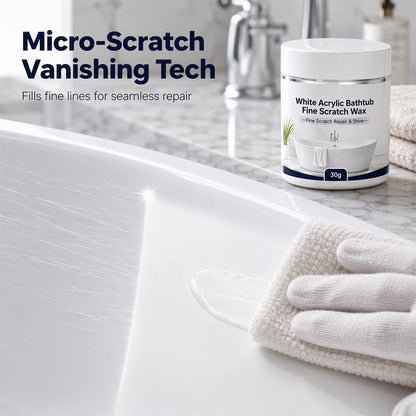 🛁✨ Kratzer in der weißen Acrylwanne? – Reparaturwachs für feine Schäden – füllt & poliert in 5 Minuten – ohne Streifen, ohne Neukauf!