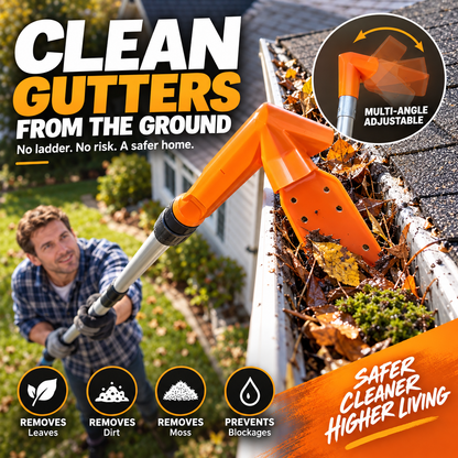 Clean Gutters Instantly! No-Ladder Adjustable Gutter Scoop
