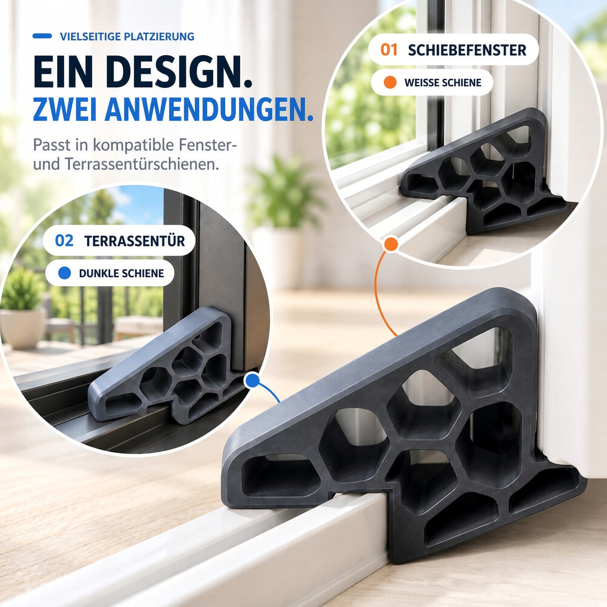 🚪✨ 50 % Rabatt – 1 Kaufen, 1 Gratis! Sicherer Türstopper | Stoßdämpfend & Für Schiebefenster Und Balkontüren 🛡️🔇